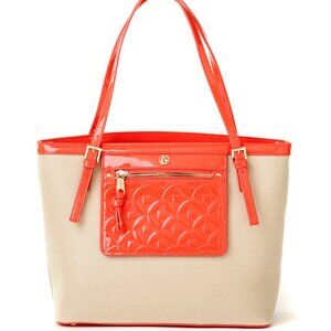 NWOT SPARTINA 449 SPLENDOR CORAL POCKET TOTE